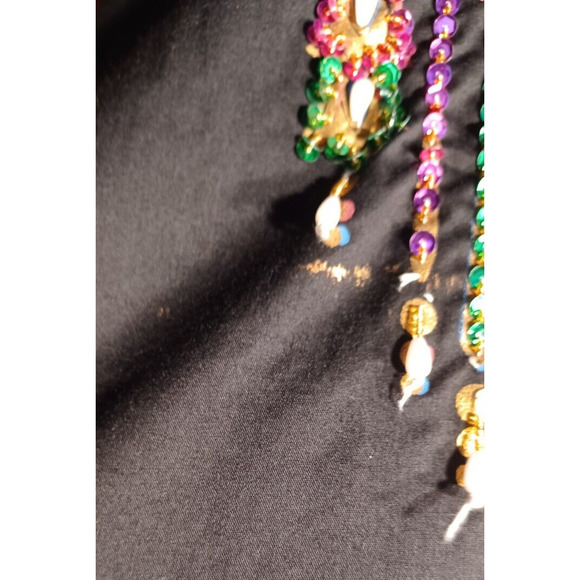 VTG Egyptian Kaftan Womens Small Embellished Gold Design with Sequins and Beads - Picture 8 of 8